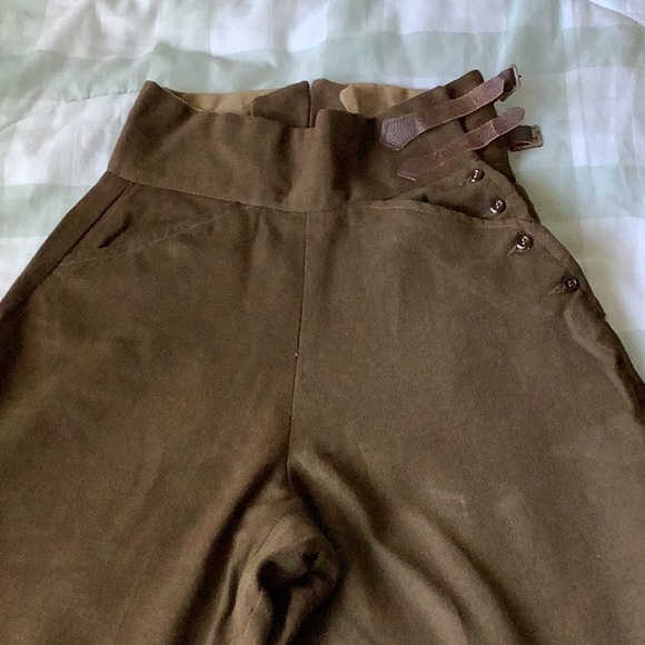 Pants & Jumpsuits Vintage 19230s Womens Brown Riding Pants With Suede